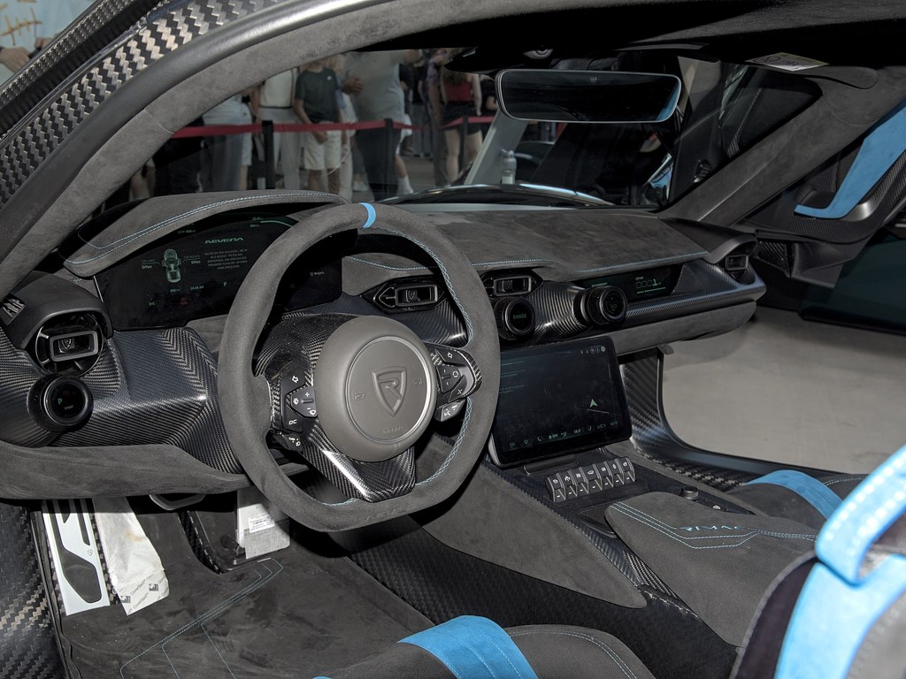 Interior of Neil Madison's Rimac Nevera (2023)